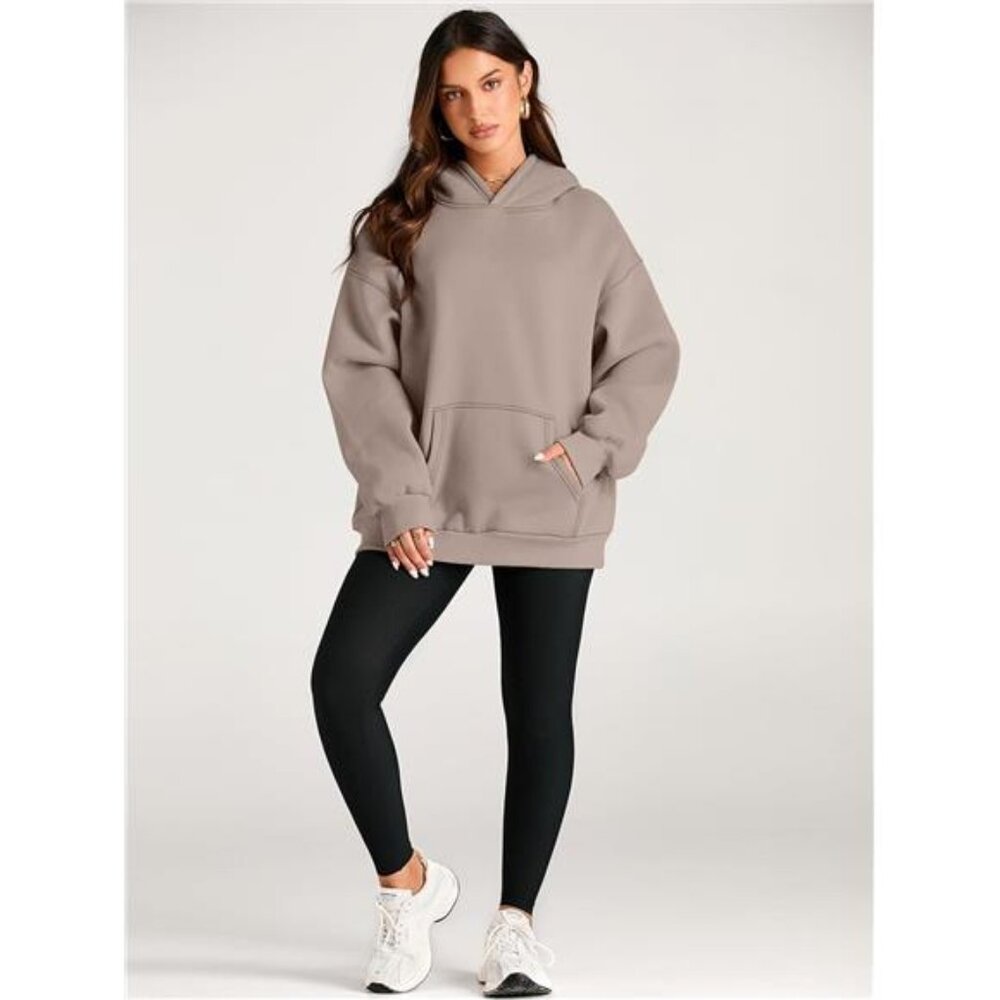 Womens Oversized Hoodies‎ Fleece Sweatshirts Long Sleeve Sweaters Fall Pullover - Picture 5 of 6